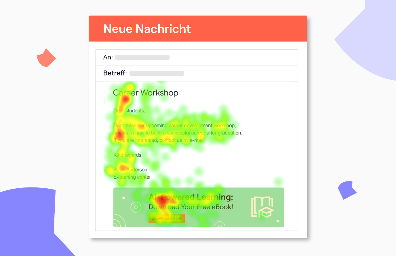 Heatmap aus der Eye-Tracking-Studie.
