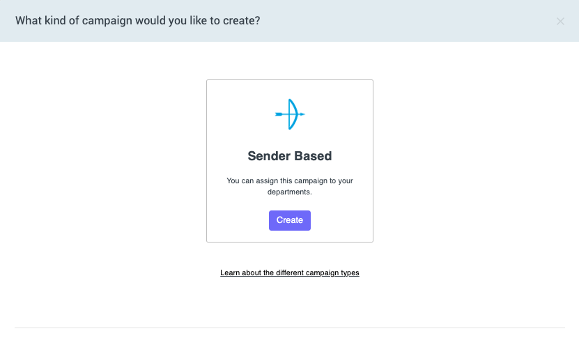 Create sender based campaigns in Mailtastic.