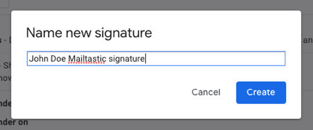 Gmail signature