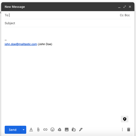 Gmail signature