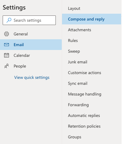 add signature to outlook 365