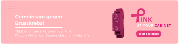 Gemeinsam für die Bekämpfung von Brustkrebs! TELE ist offizielle Partnerin der Pink Ribbon-Aktion der Österreichischen Krebshilfe (600 x 150 px)