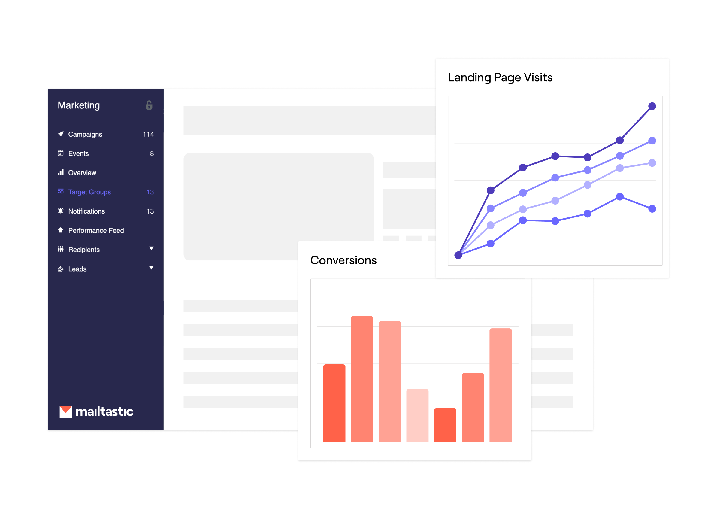 Mailtastic campaign performance dashboard